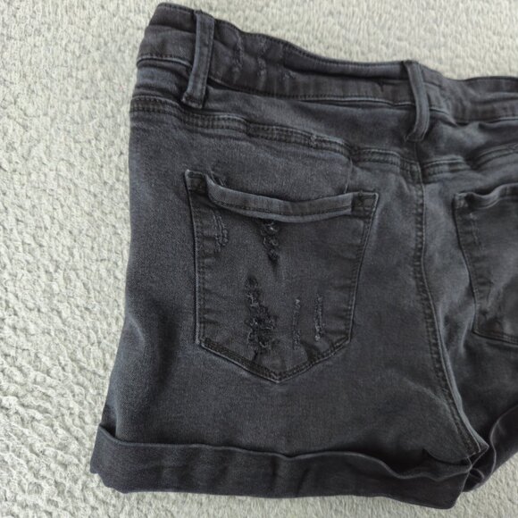 KanCan Shorts Womens 30 Distressed Denim Mid Rise Rolled Hem Casual Summer - Picture 14 of 16